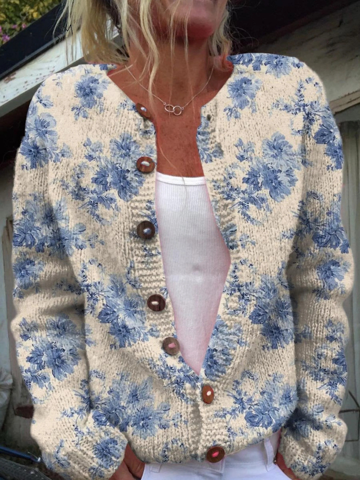 Daysie™ | Kwiecisty Dzianinowy Kardigan w Stylu Vintage
