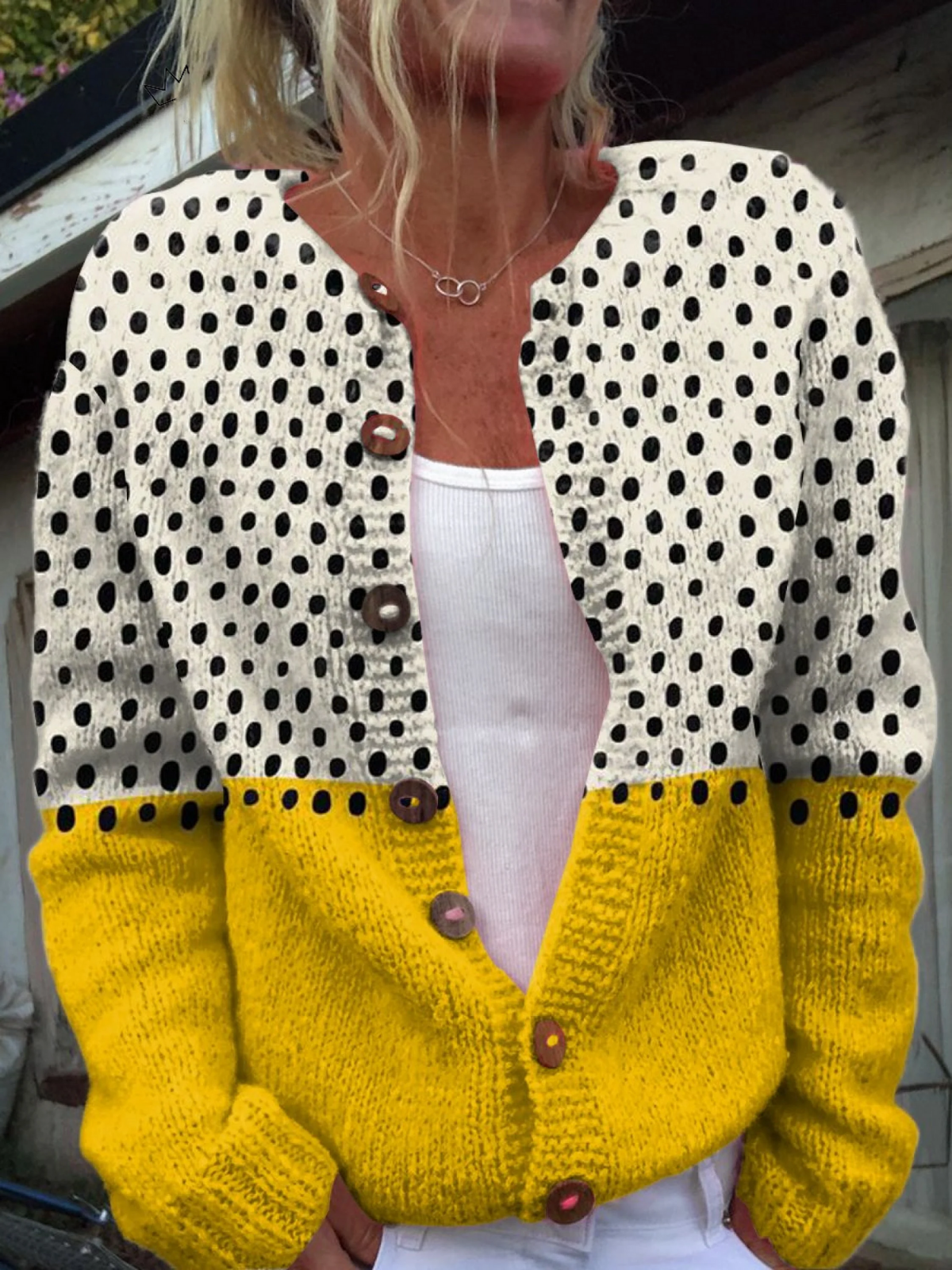 Junella™ | Kwiecisty Dzianinowy Kardigan w Stylu Vintage