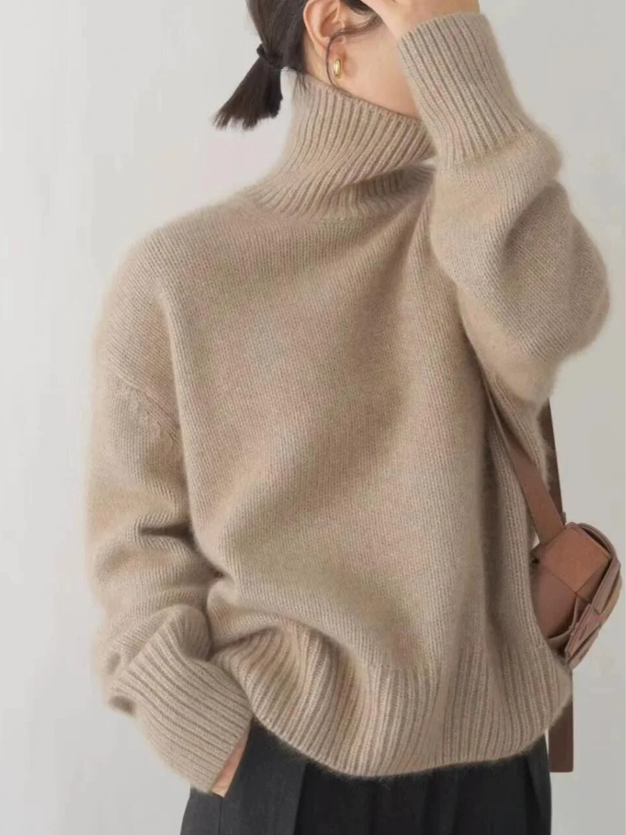 ANNA | Casualowy sweter z golfem