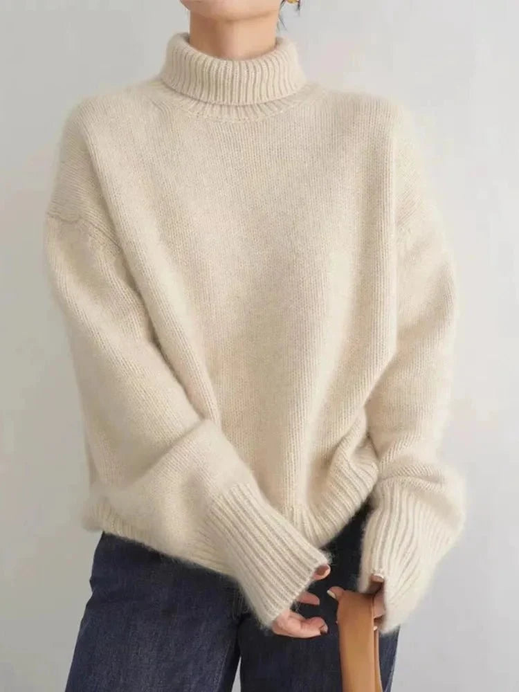 ANNA | Casualowy sweter z golfem