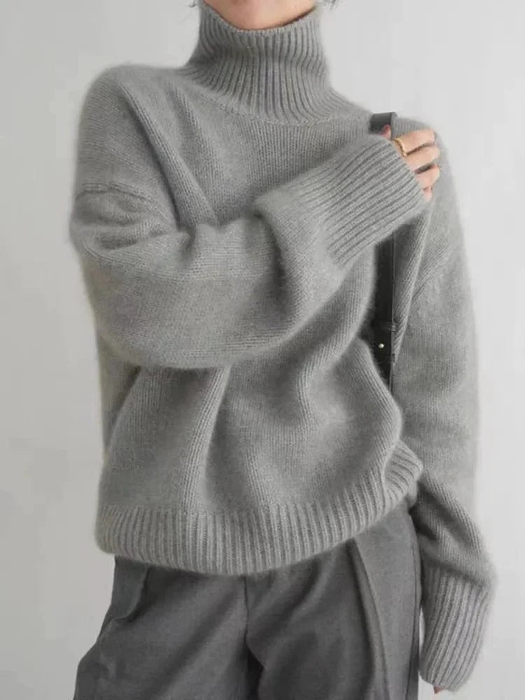 ANNA | Casualowy sweter z golfem