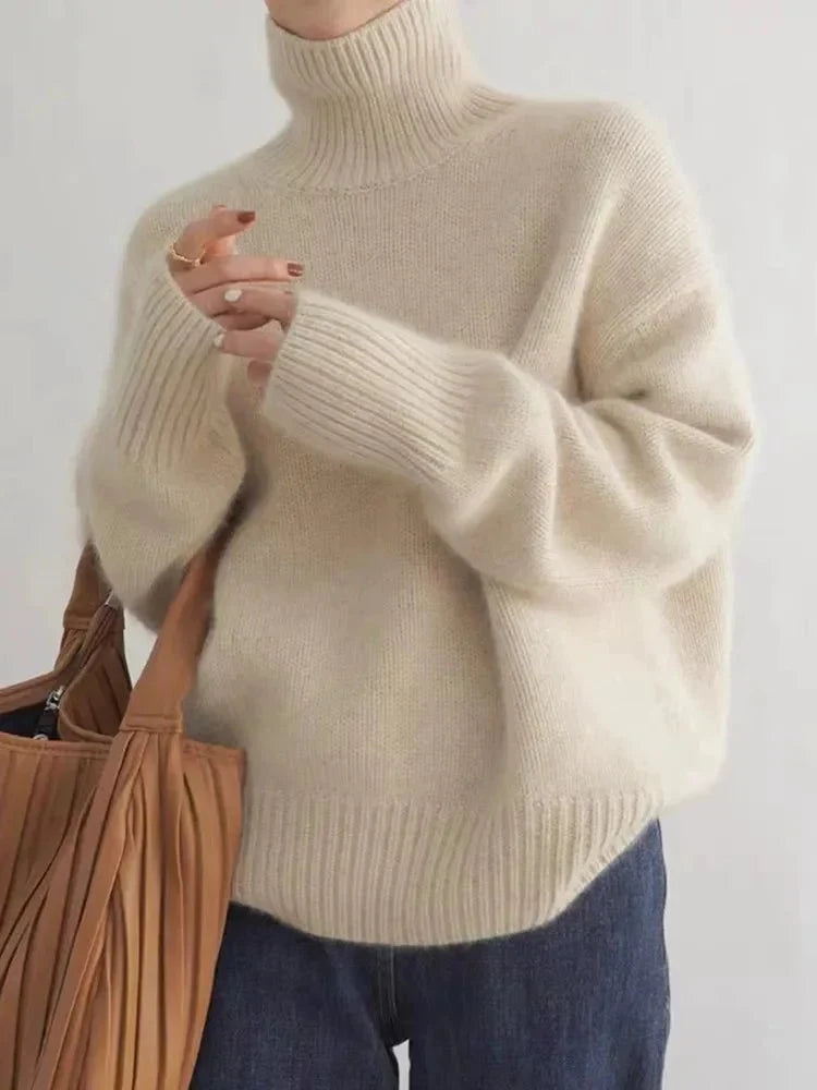 ANNA | Casualowy sweter z golfem