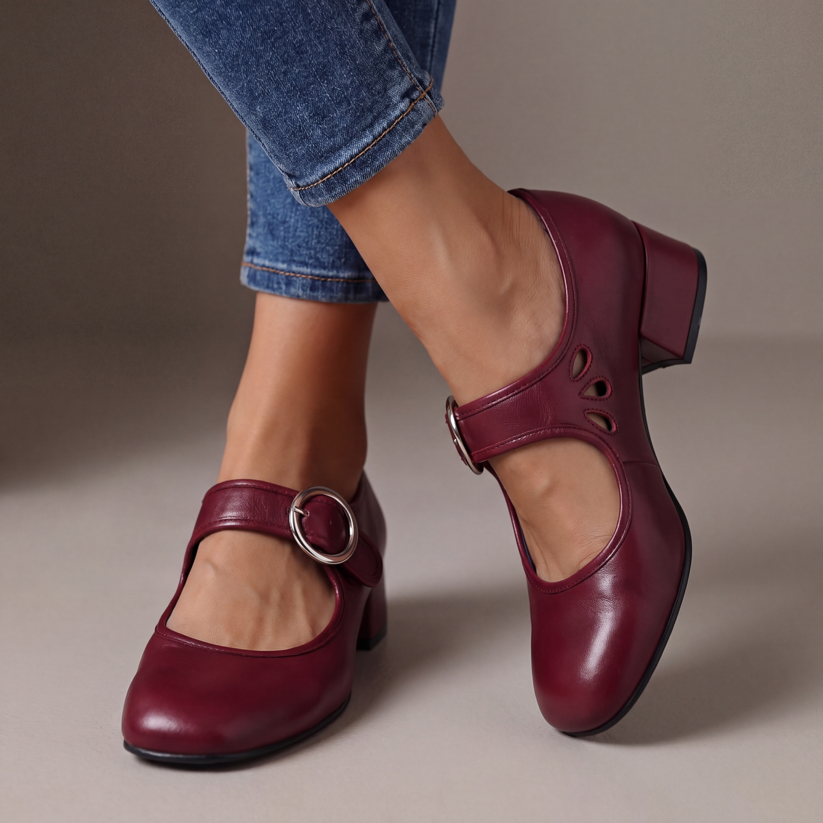 JOSEPHINE | Wygodne skórzane buty Mary Jane