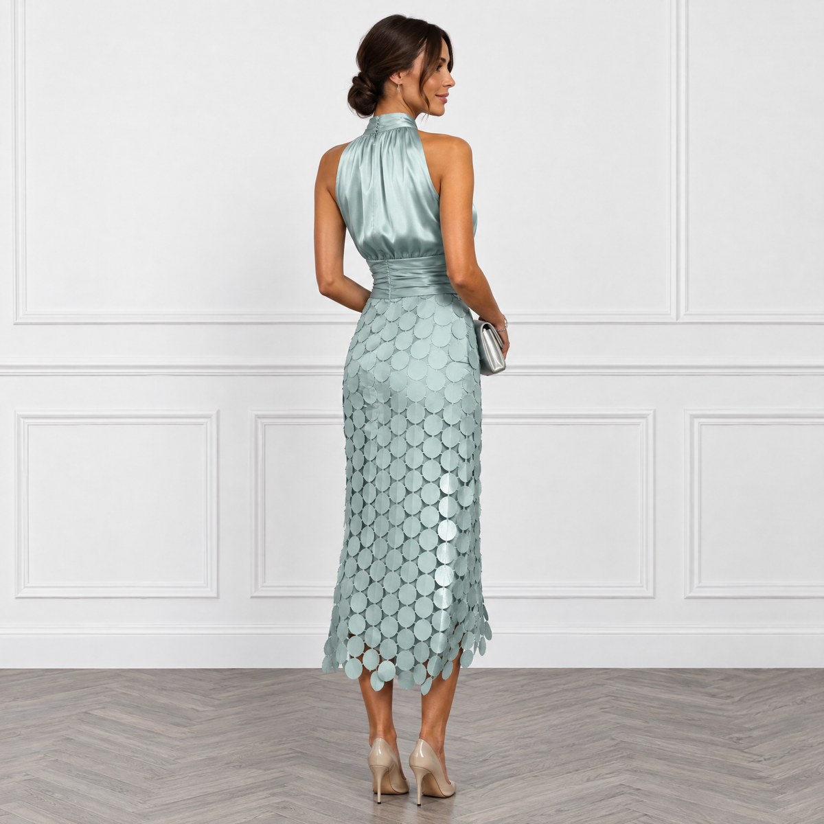 CELINE | Elegancka sukienka midi na uroczystości