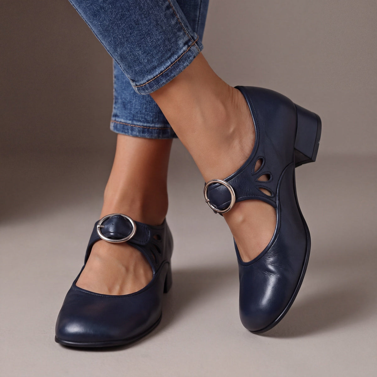 JOSEPHINE | Wygodne skórzane buty Mary Jane